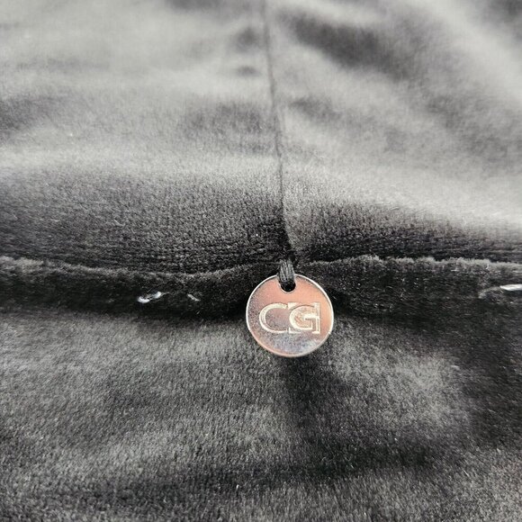 Cable & Gauge Sport Activewear Jacket Womens Large Full Zip Hoodie Black Velour - Picture 4 of 7